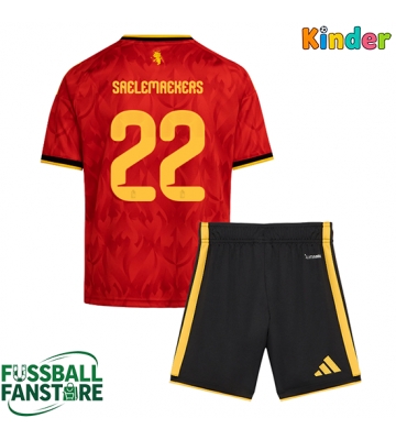 Belgien Alexis Saelemaekers #22 Replik Heimtrikot Kinder WM 2026 Kurzarm (+ Kurze Hosen)